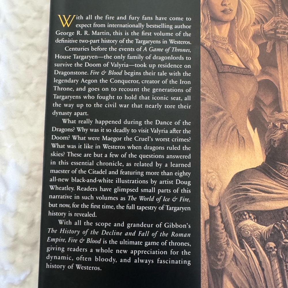 Fire and Blood Hardcover Book - Picture 3 of 5